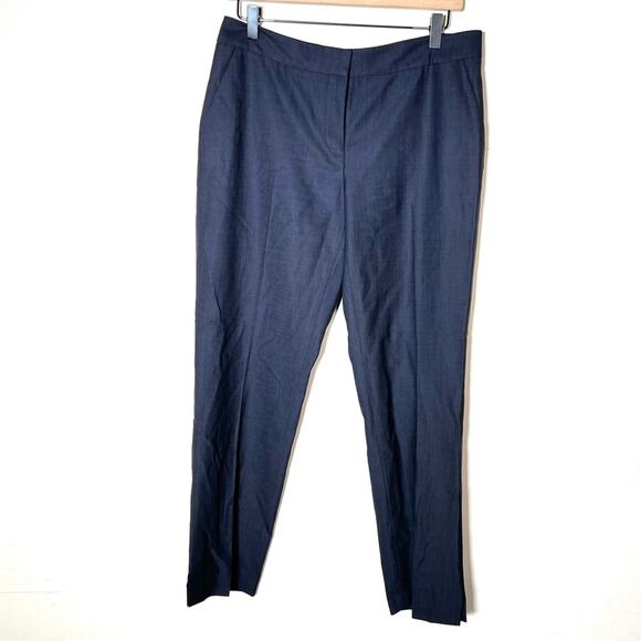 Classiques Entier navy blue wool bl straight business casual dress pants 8 94 - Picture 1 of 4